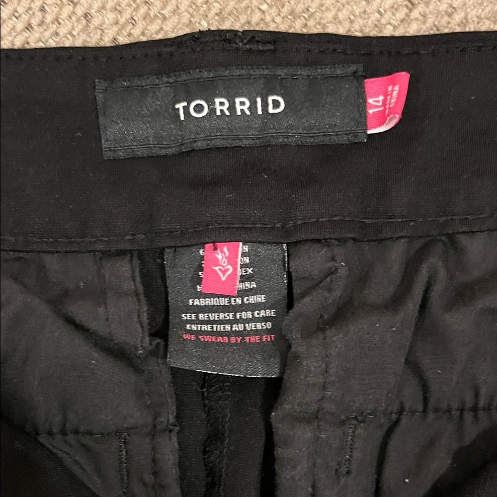 Torrid Black Flare Women's Pants - Picture 2 of 7